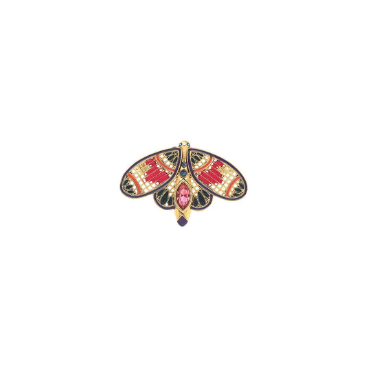 Franck Herval Kimana vlinderbroche fuchsia en blauw