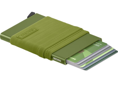 Secrid Flexwallet Kelp open en plat