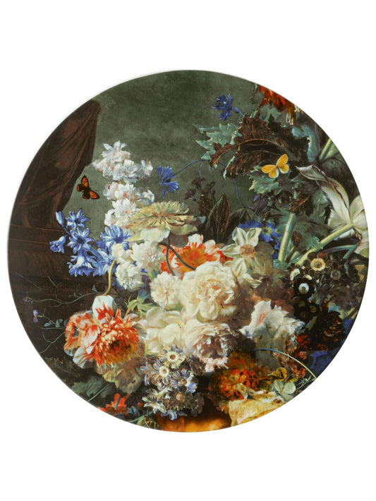 Heinen Delfts Blauw wandbord Bloemenpracht 42 cm