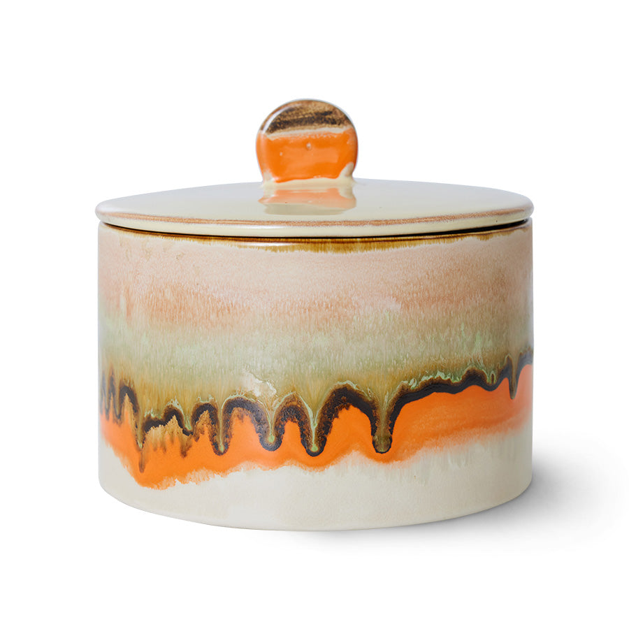 HKLIVING 70s ceramics cookie jar Burst