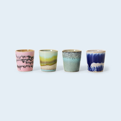 HKLiving 70s Ceramics eierdopjes Vibrance – set van 4