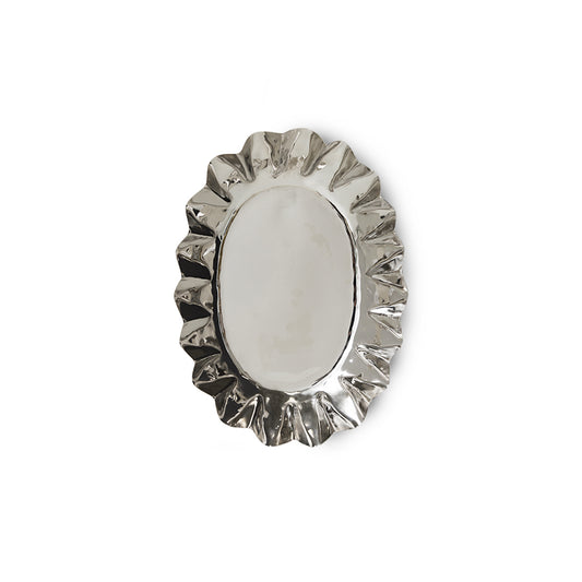 HKLIVING New Classics Chrome Tray medium, originele merkfoto van boven