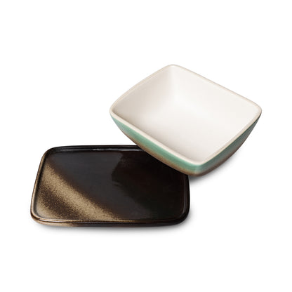 HKLIVING 70s Ceramics botervloot Mercury – detailfoto