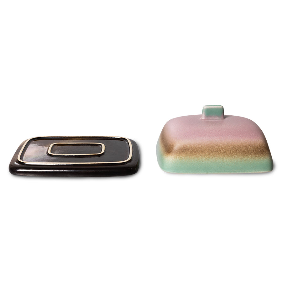 HKLIVING 70s Ceramics botervloot Mercury – detailfoto