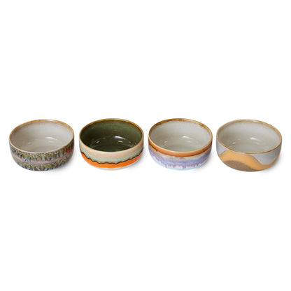 HKLIVING 70s Ceramics dessertschaaltjes Reef – set van 4 – detailfoto