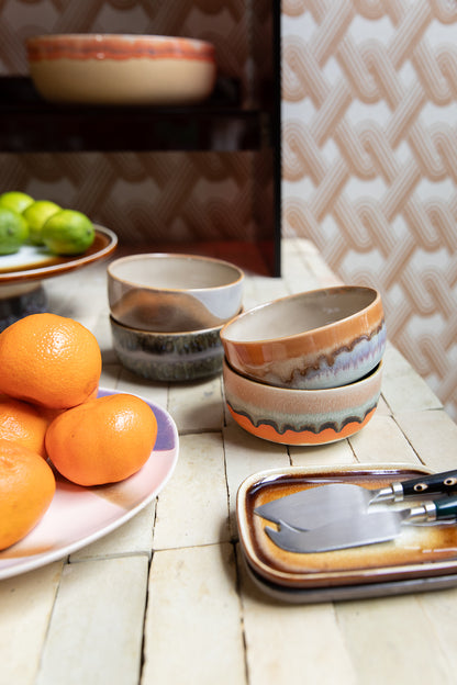 HKLIVING 70s Ceramics dessertschaaltjes Reef – set van 4 – sfeerfoto