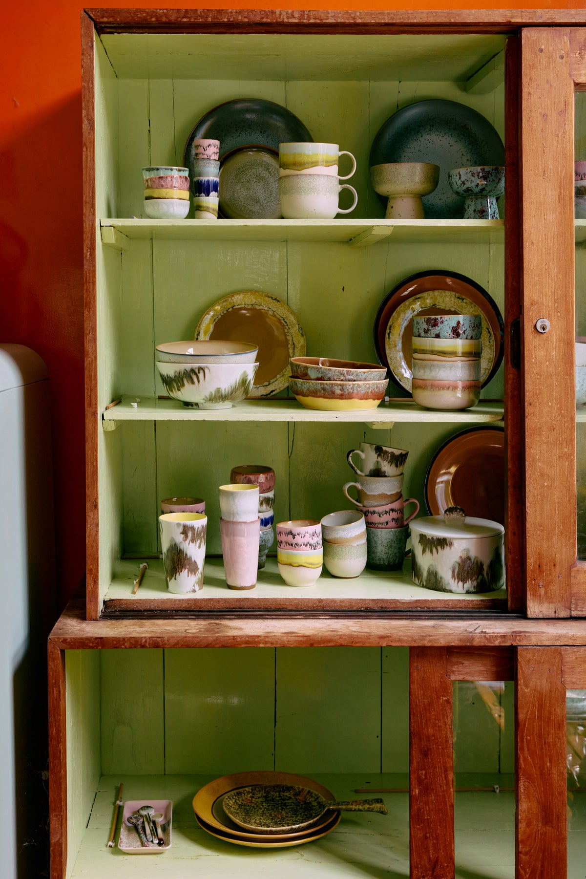 HKLIVING 70s Ceramics dessertschaaltjes Impression – set van 4 – sfeerfoto