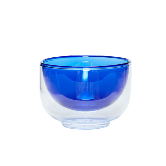 Hübsch Kiosk glazen schaal blauw