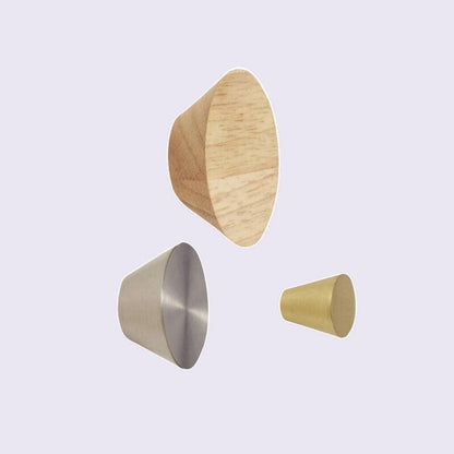 Hübsch Cone wandhaken multicolour set van 3