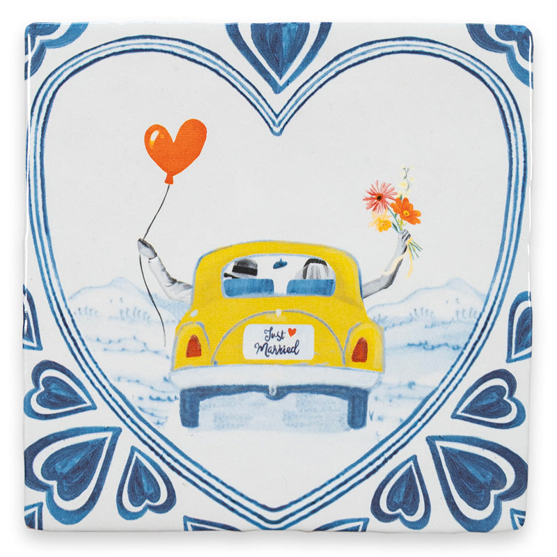StoryTiles Just married off we go – tegel 10x10 cm