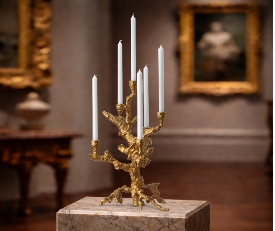 Kandelaar  Apple Tree Goud - L