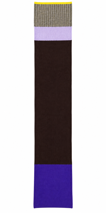 La Femme Garniture Mira sjaal chocolat violet lilac – vrijstaande productfoto