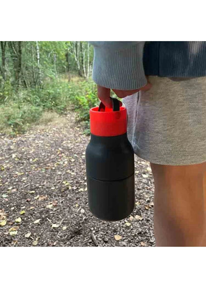 Active Water Bottles 250ml - Grey & Coral