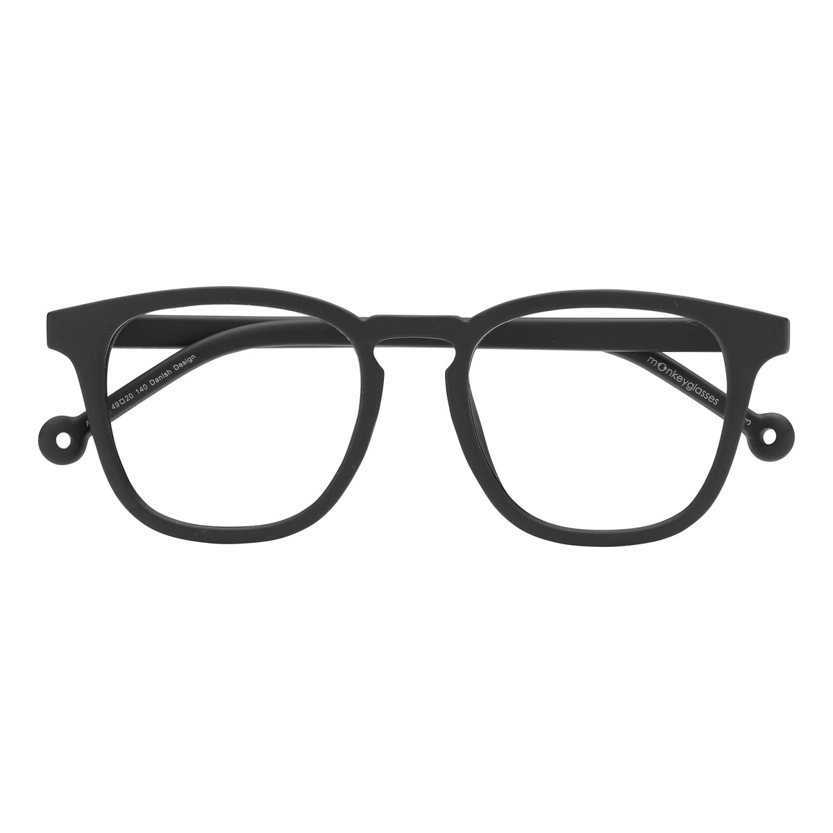 Monkeyglasses Alex mat zwart vooraanzicht