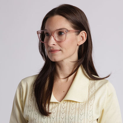 Monkeyglasses Annika roze detail