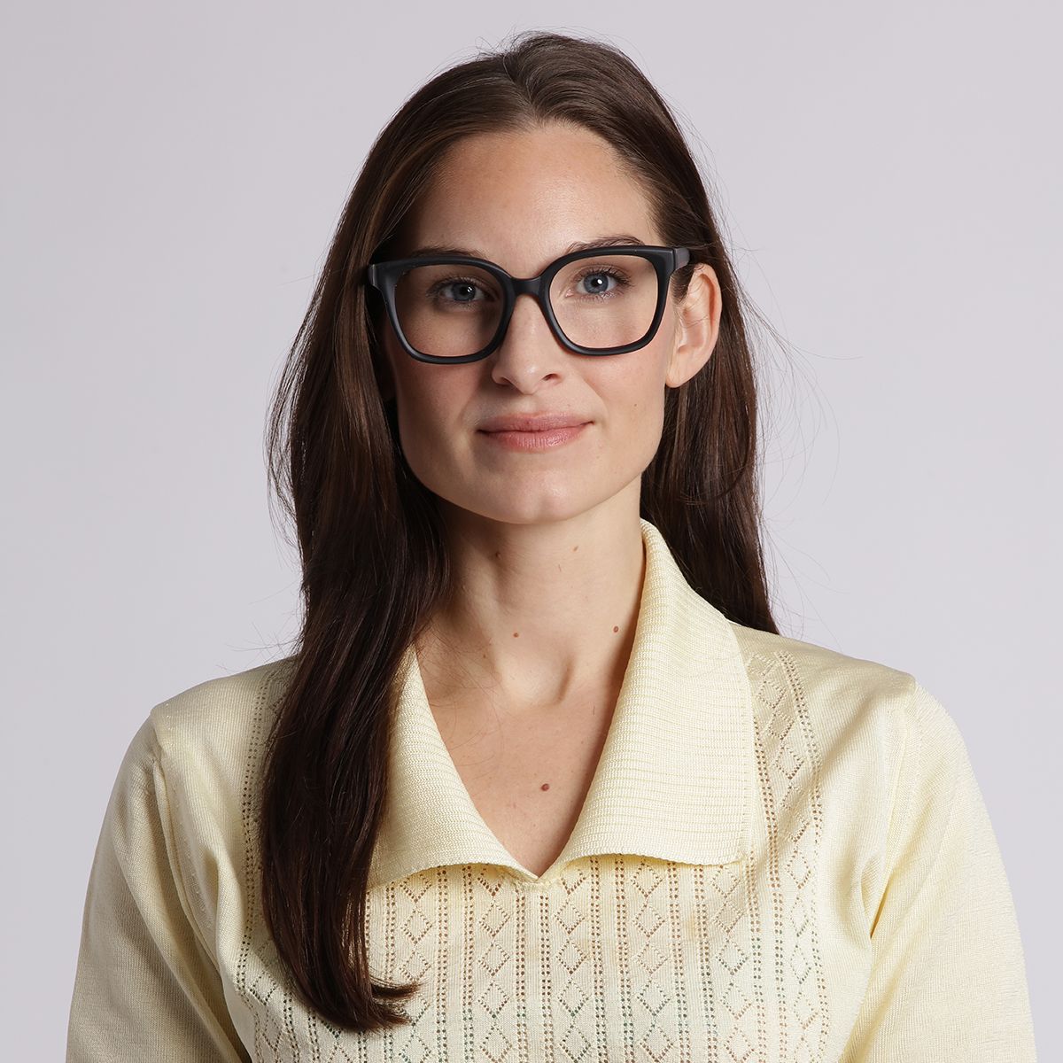 Monkeyglasses Annika mat zwart schuin