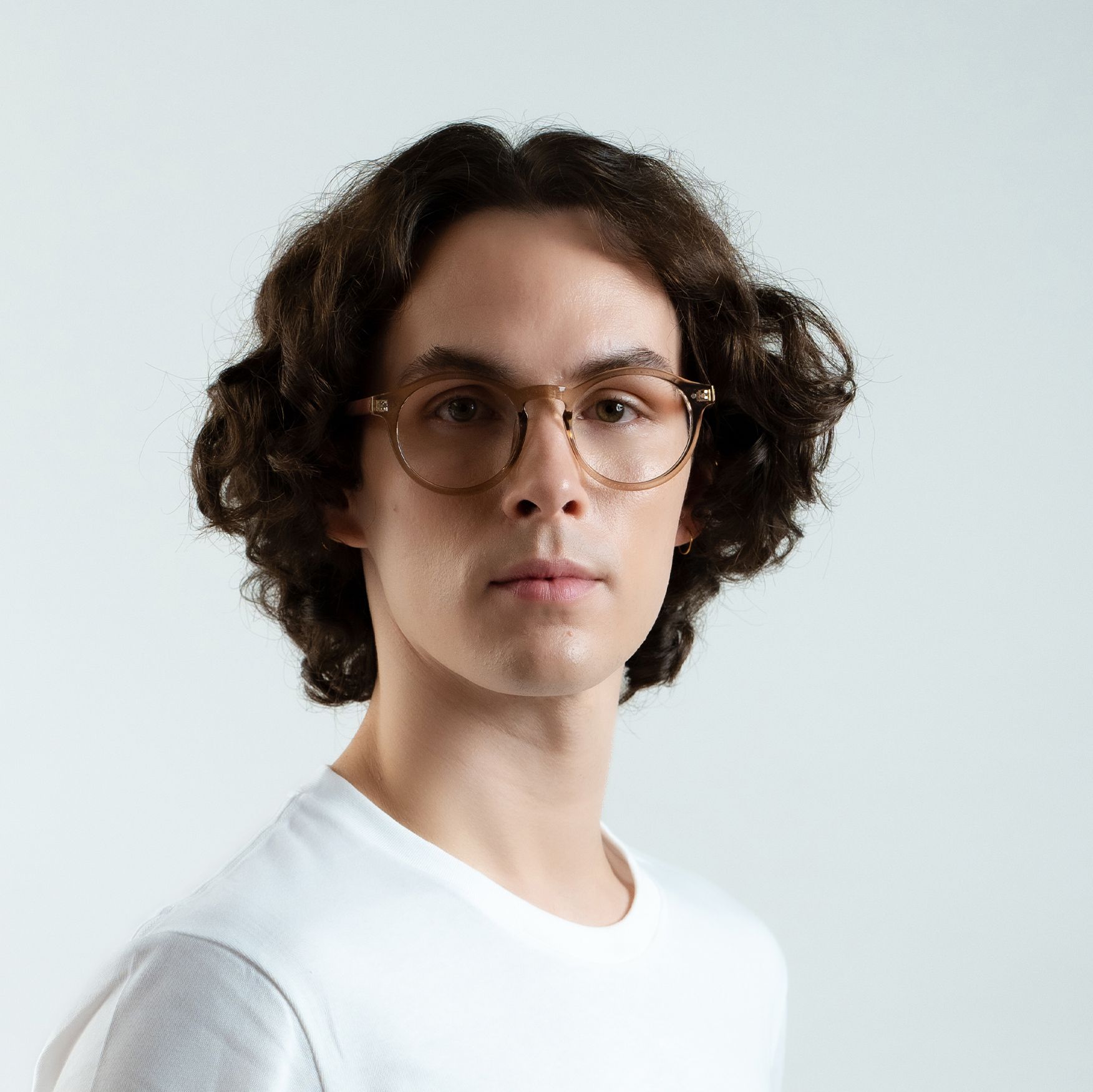Monkeyglasses Bille smoke bruin vooraanzicht