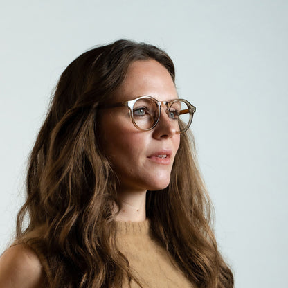 Monkeyglasses Bille smoke bruin schuin