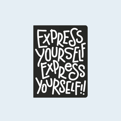 nuuna Express Yourself notitieboek L, wit, zwart
