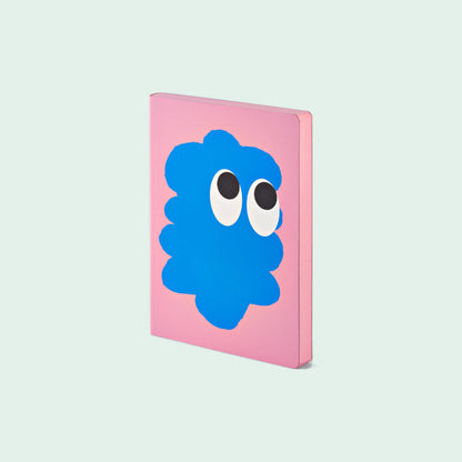 nuuna Sweet Joe notitieboek L, lichtblauw, roze