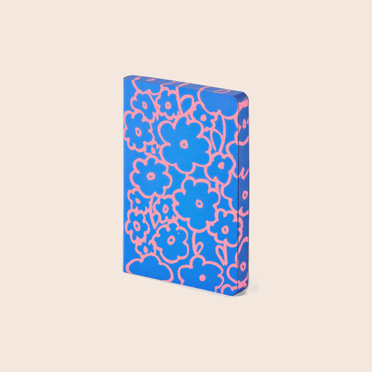 nuuna Flower Power notitieboek S, blauw