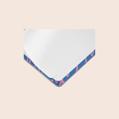 nuuna Flower Power notitieboek S, blauw, extra aanzicht