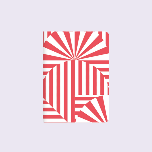 nuuna Fancy Fans notitieboek S, wit, rood