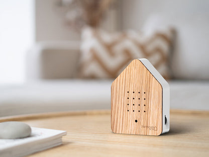 Zwitscherbox Oak met eikenhouten front in een interieur