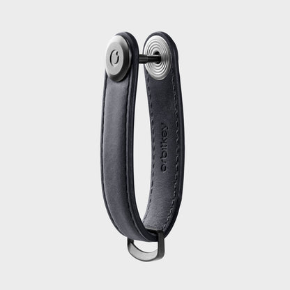Orbitkey Key Organiser Crazy Horse Steel Grey detail
