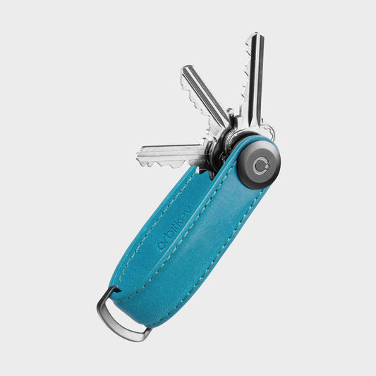 Orbitkey Key Organiser Crazy Horse Teal voorkant
