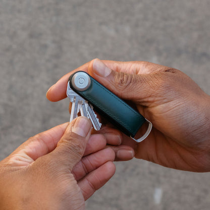 Orbitkey Key Organiser Hybrid Leather Pine Green
