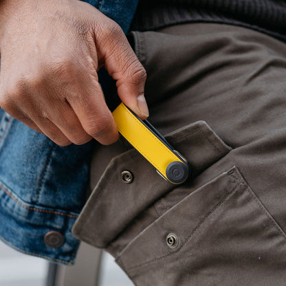 Orbitkey Key Organiser Hybrid Leather Solar Yellow