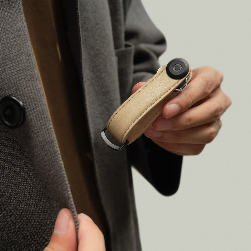 Orbitkey Key Organiser Leather Sand