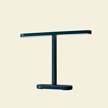 MERIDIAN BIG - Buitenlamp, oceaanblauw tegen een zachte pastelachtergrond (botergeel)