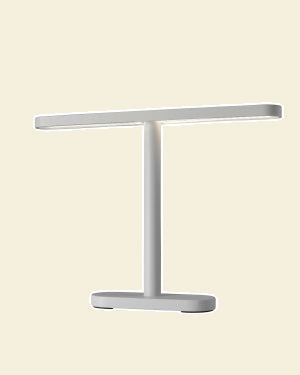 MERIDIAN BIG - Buitenlamp, wit tegen een zachte pastelachtergrond (botergeel)