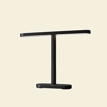 MERIDIAN BIG - Buitenlamp, zwart tegen een zachte pastelachtergrond (botergeel)