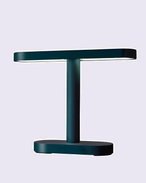 MERIDIAN SMALL - Buitenlamp, Oceaan Blauw tegen een zachte pastelachtergrond (lila)