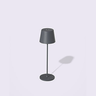 PALMA LED DIM. H36CM ANTRACIET tegen een zachte pastelachtergrond (lila)