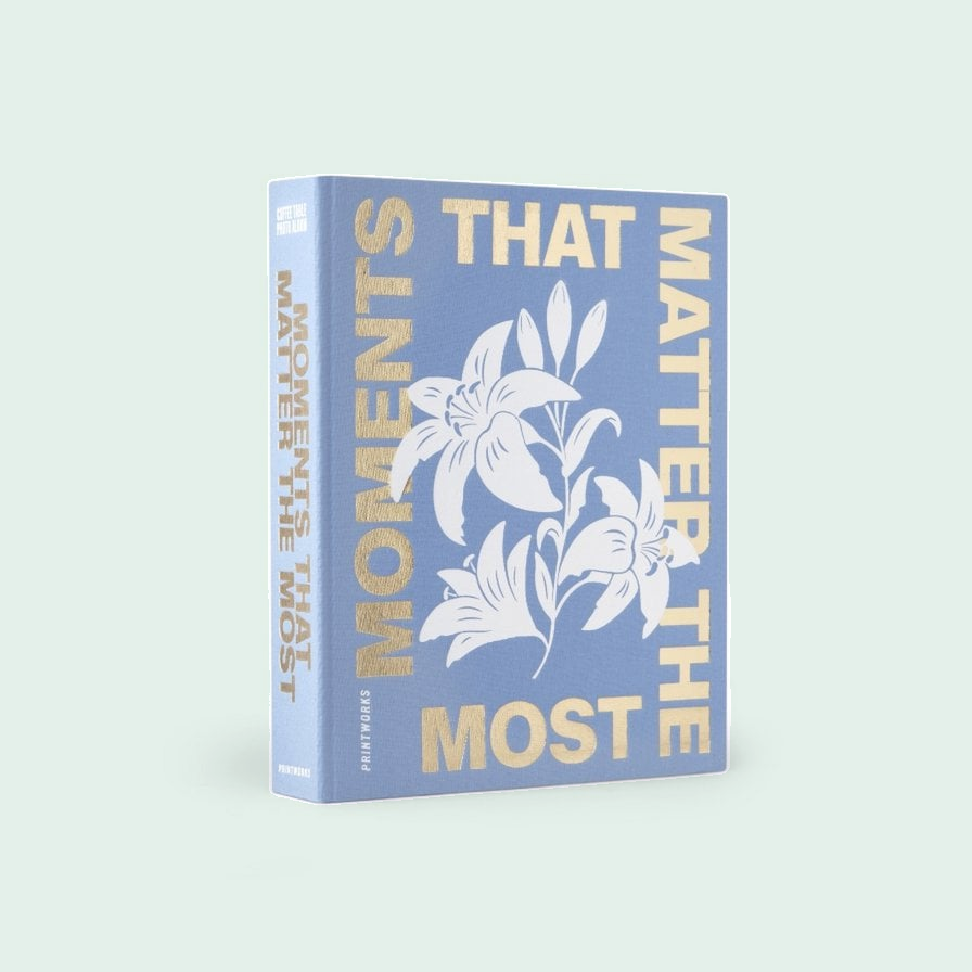 Printworks Photo Album - Moments that Matter tegen een zachte pastelachtergrond (mint)