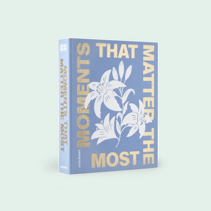 Printworks Photo Album - Moments that Matter tegen een zachte pastelachtergrond (mint)