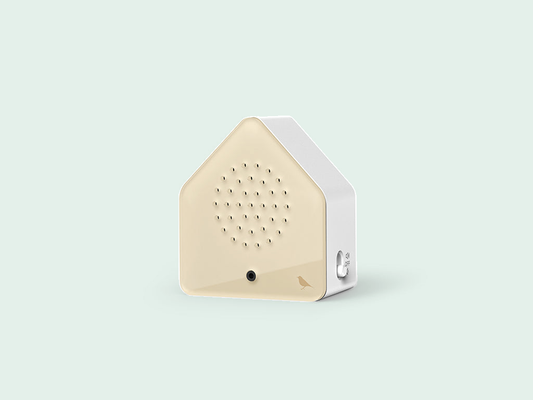 Relaxound Satellitebox Song Thrush Classic tegen een zachte pastelachtergrond (mint)