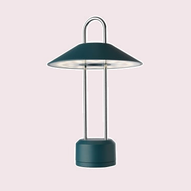 SAFARI - Buitenlamp, Oceaan Blauw tegen een zachte pastelachtergrond (poederroze)