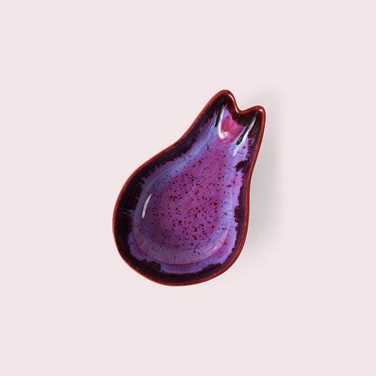 HKliving Shell tapas schaaltje – Dragonfruit tegen een zachte pastelachtergrond (poederroze)