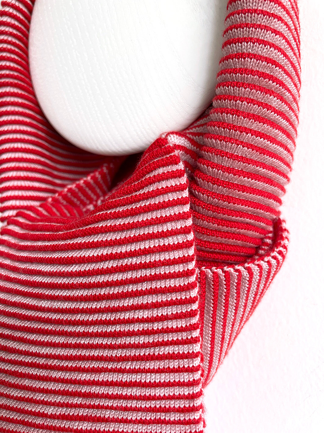 HILLY sjaal rood-poederroze