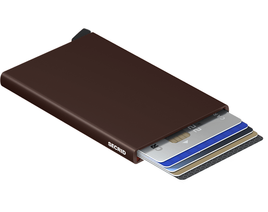 Secrid Cardprotector Brown geopend