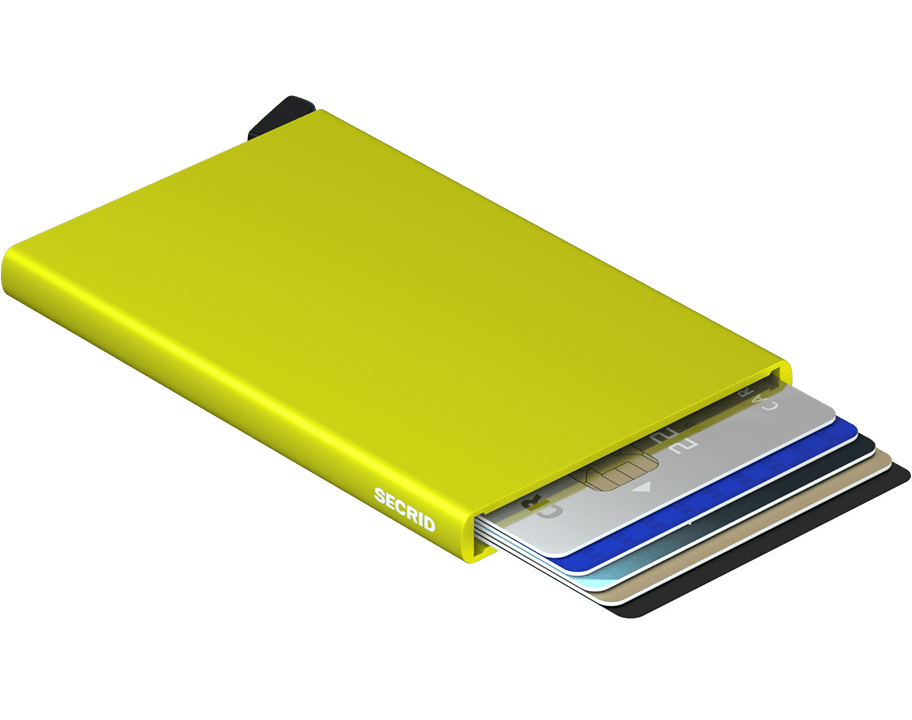 Secrid Cardprotector Lime geopend