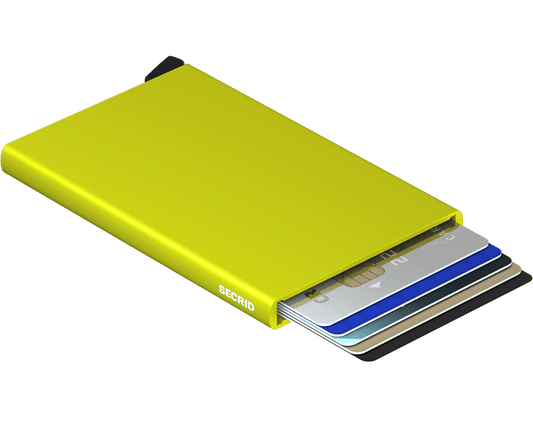 Secrid Cardprotector Lime geopend