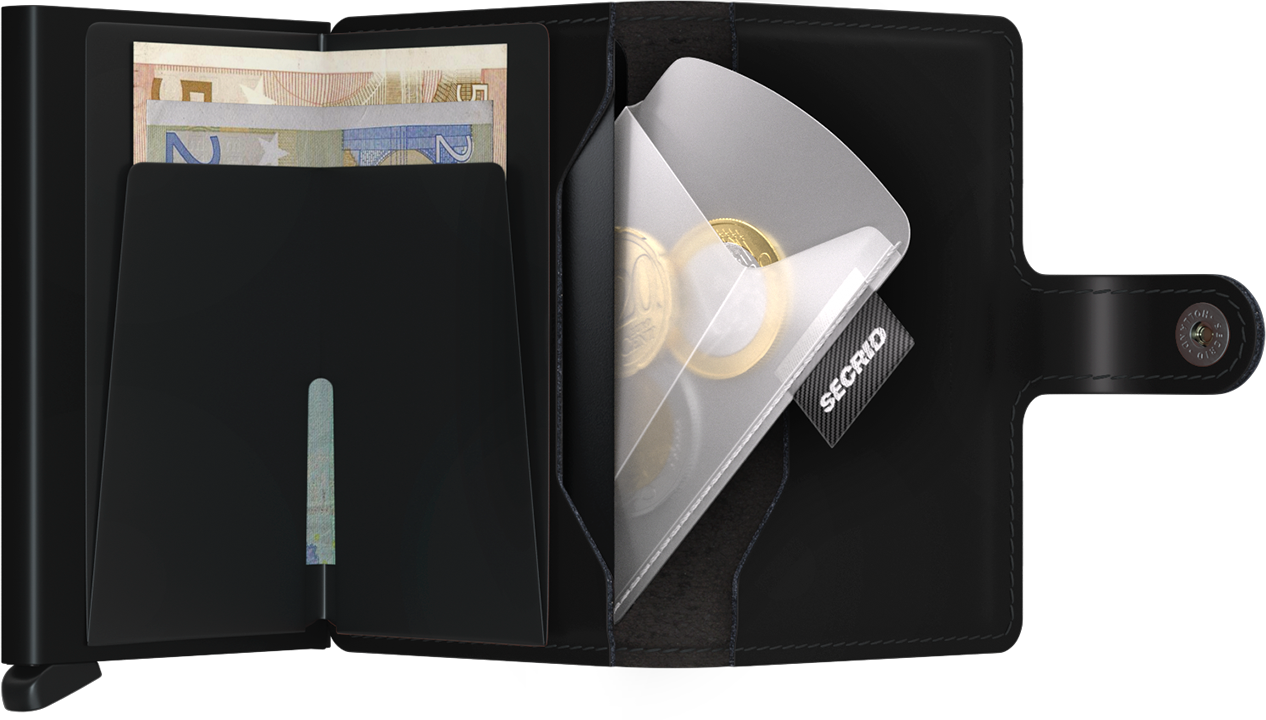 Secrid Coinpocket transparant geopend