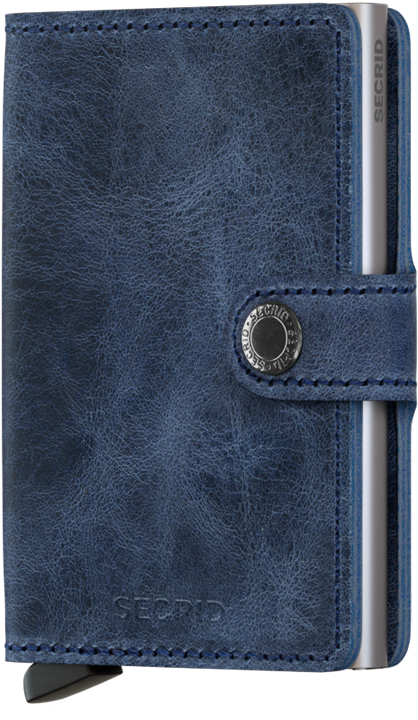 Secrid Miniwallet Vintage Blue voorkant