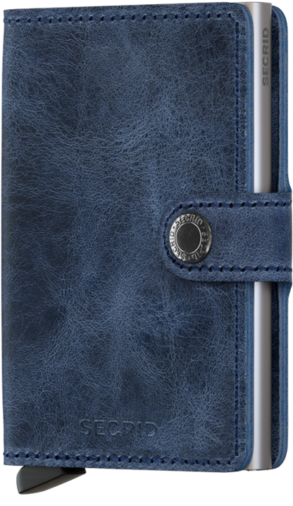 Secrid Miniwallet Vintage Blue voorkant